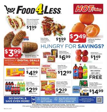Food 4 Less Flyer - 04/12/2023 - 04/18/2023.
