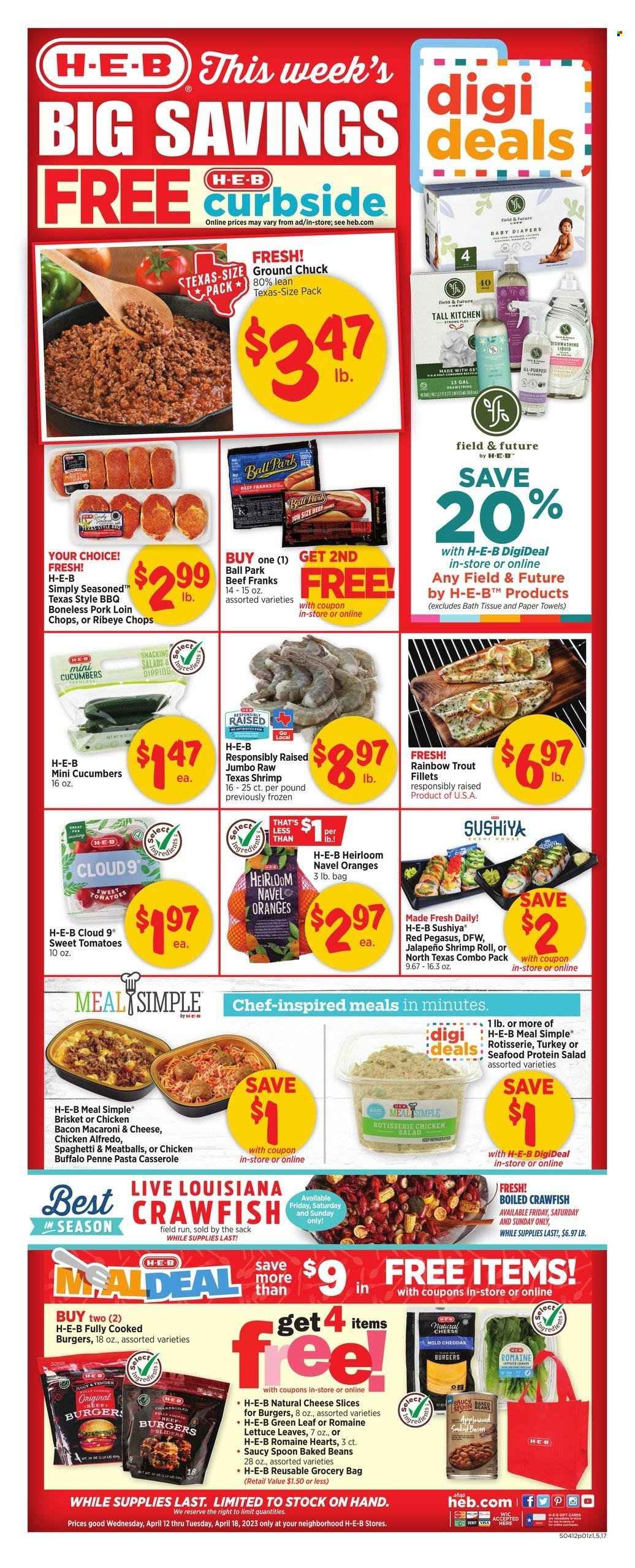H-E-B ad - 04/12/2023 - 04/18/2023. Page 1