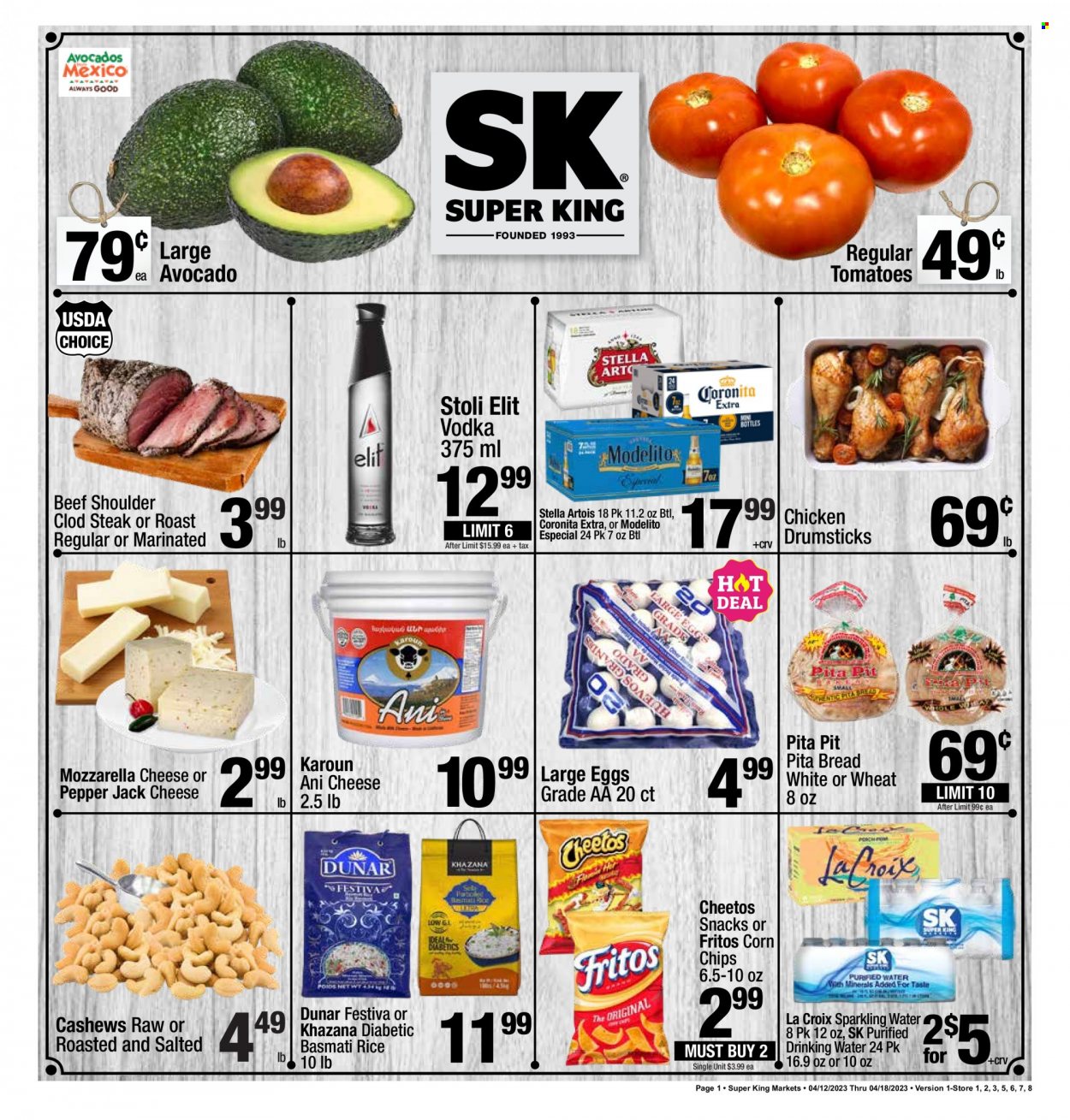 Super King Markets ad - 04/12/2023 - 04/18/2023. Page 1