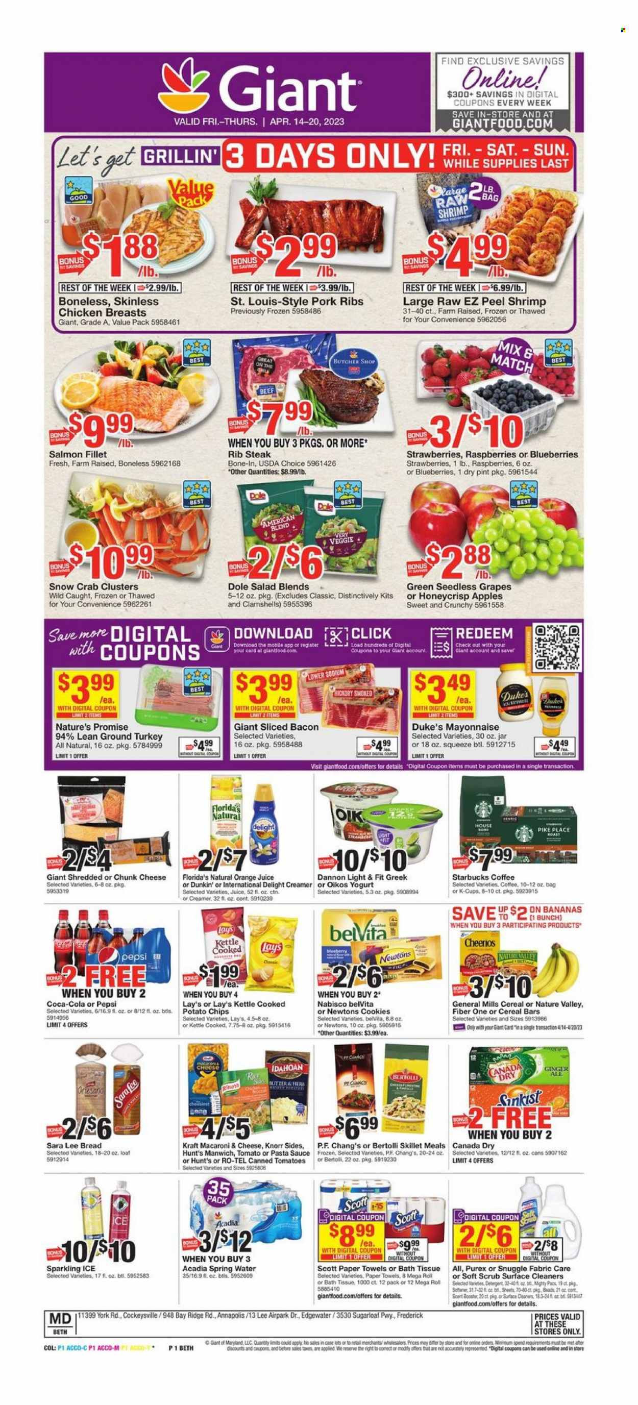 Giant Food ad - 04/14/2023 - 04/20/2023. Page 1