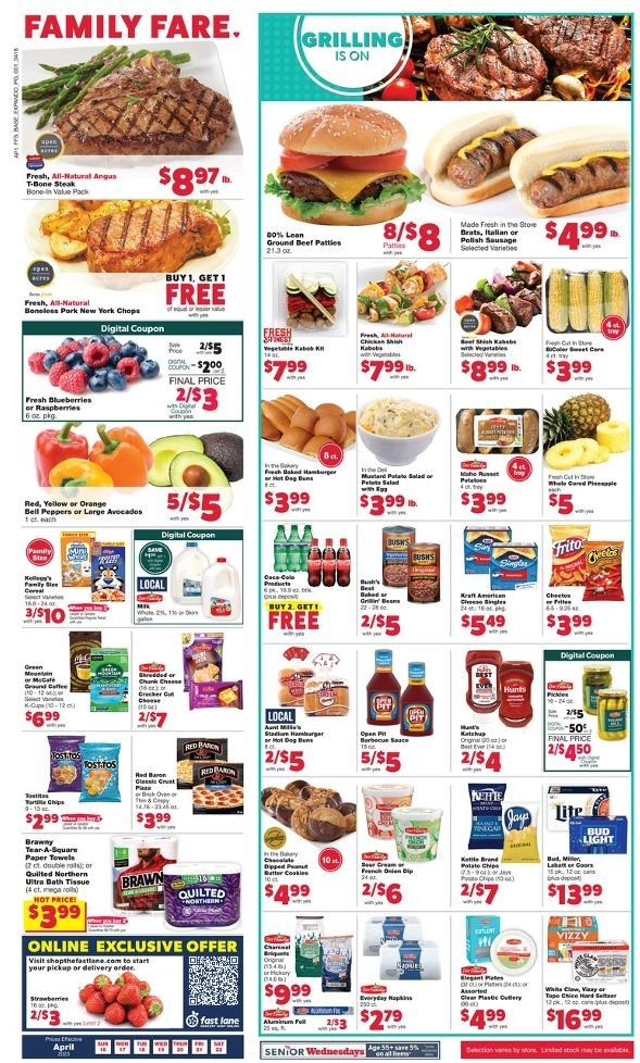 Family Fare ad - 04/16/2023 - 04/22/2023. Page 1