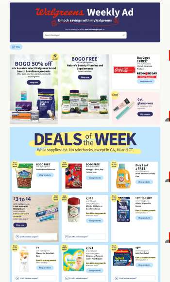 Walgreens Flyer - 04/16/2023 - 04/22/2023.