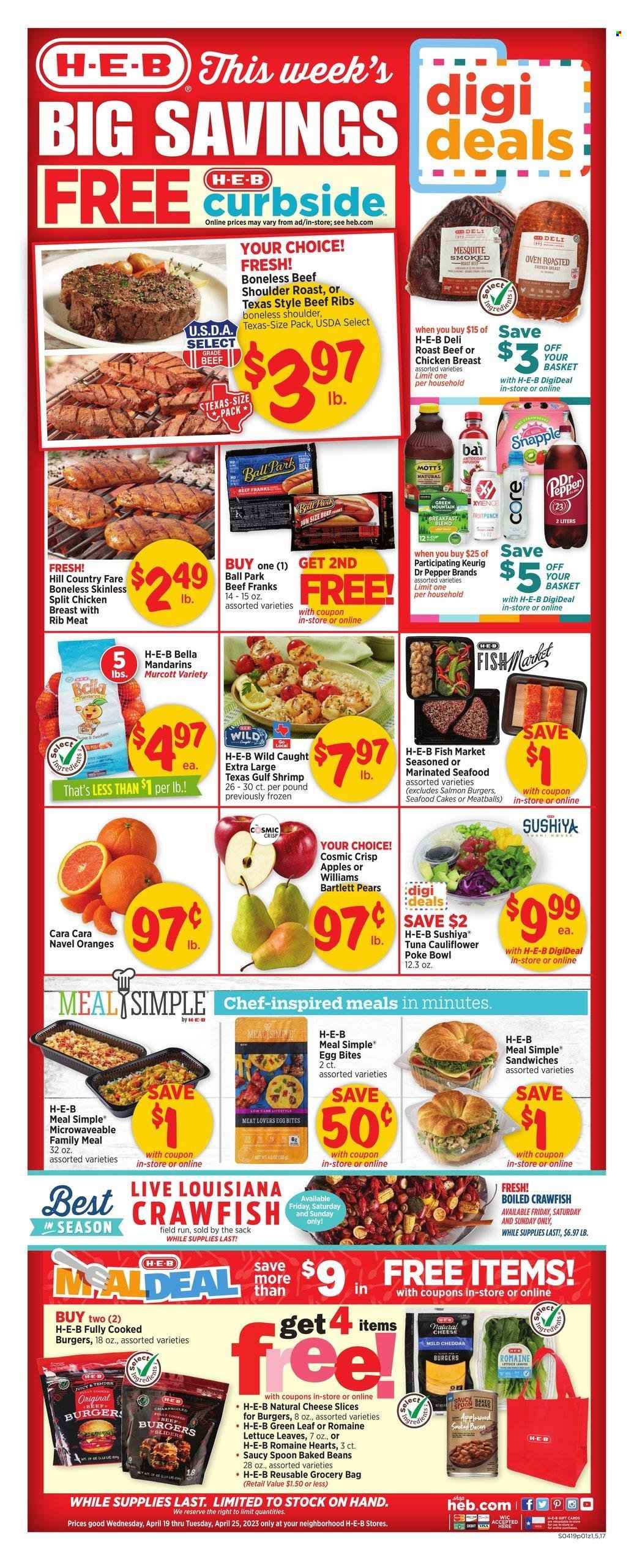 H-E-B ad - 04/19/2023 - 04/25/2023. Page 1