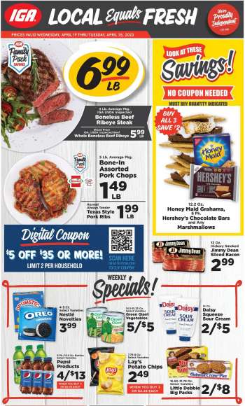 IGA Flyer - 04/19/2023 - 04/25/2023.
