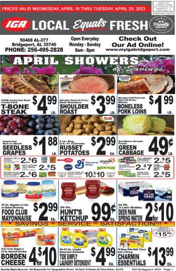 IGA Flyer - 04/19/2023 - 04/25/2023.