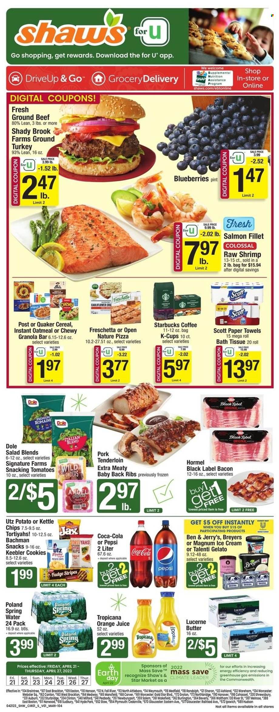 Shaw’s ad - 04/21/2023 - 04/27/2023. Page 1