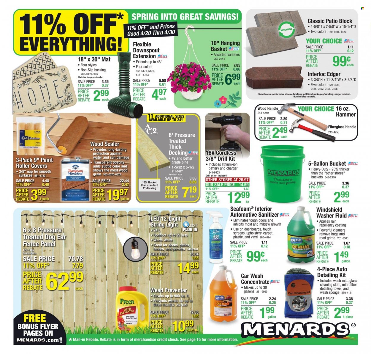 Menards ad - 04/20/2023 - 04/30/2023. Page 1