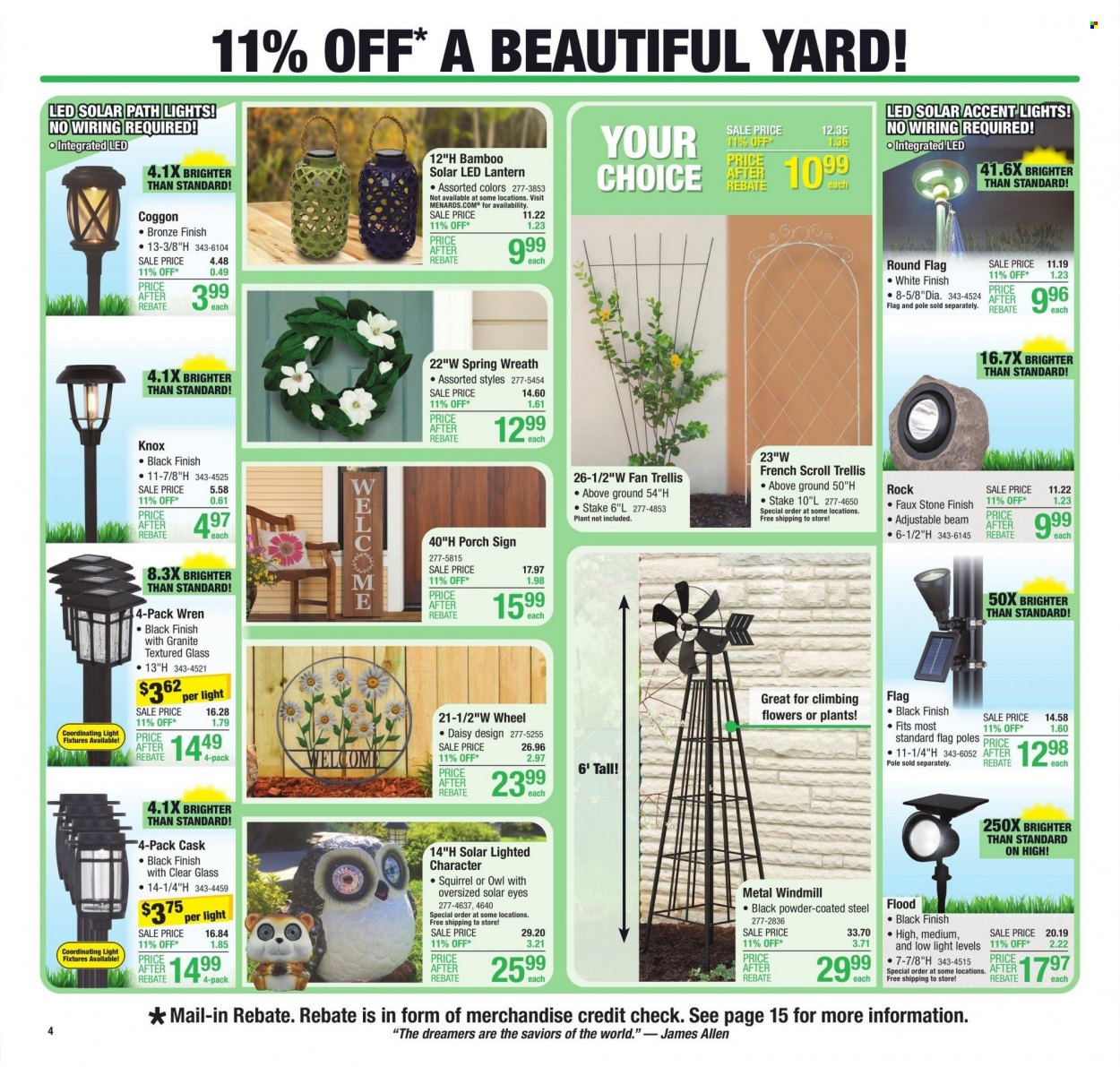 Menards ad - 04/20/2023 - 04/30/2023. Page 7