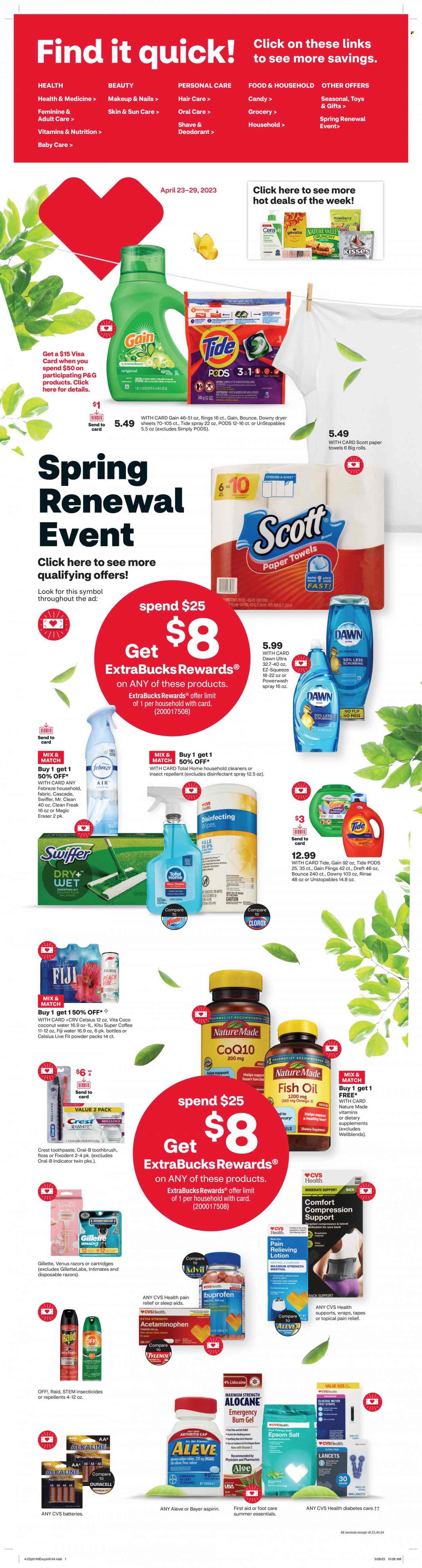 CVS Pharmacy ad - 04/23/2023 - 04/29/2023. Page 1