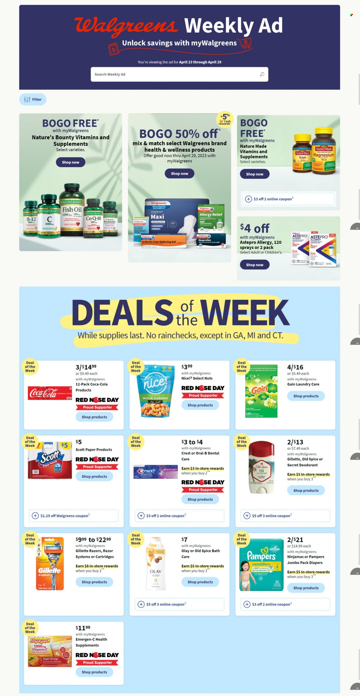 Walgreens ad - 04/23/2023 - 04/29/2023. Page 1