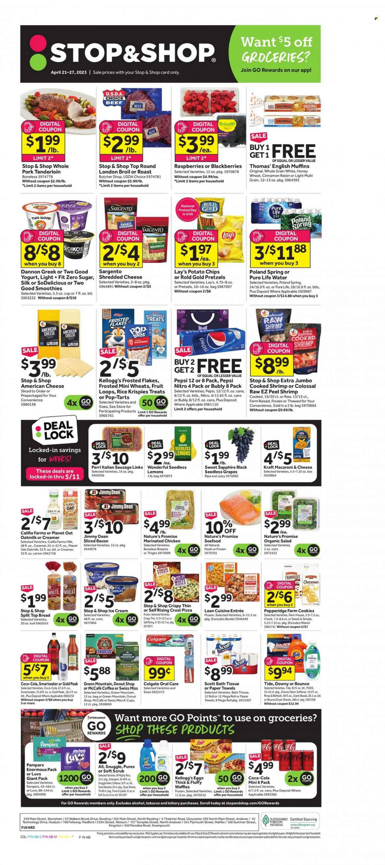 Stop & Shop ad - 04/21/2023 - 04/27/2023. Page 1