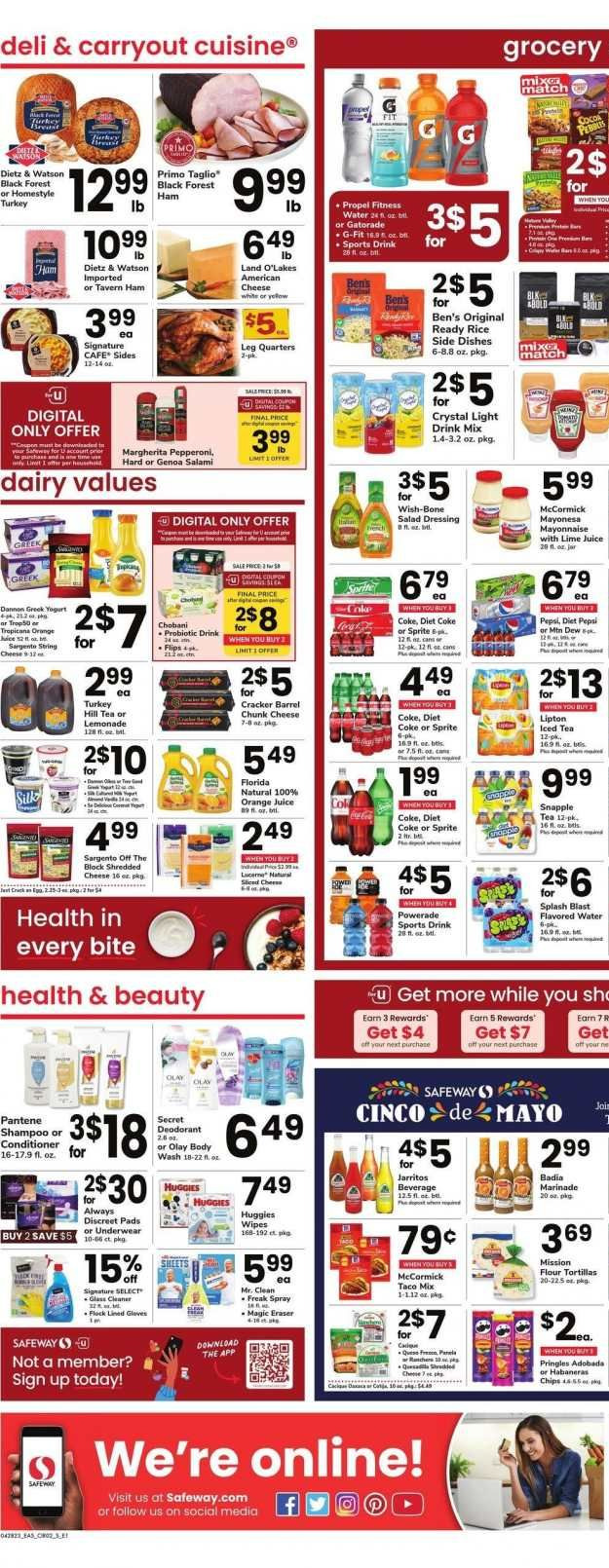 Safeway ad - 04/28/2023 - 05/04/2023. Page 3