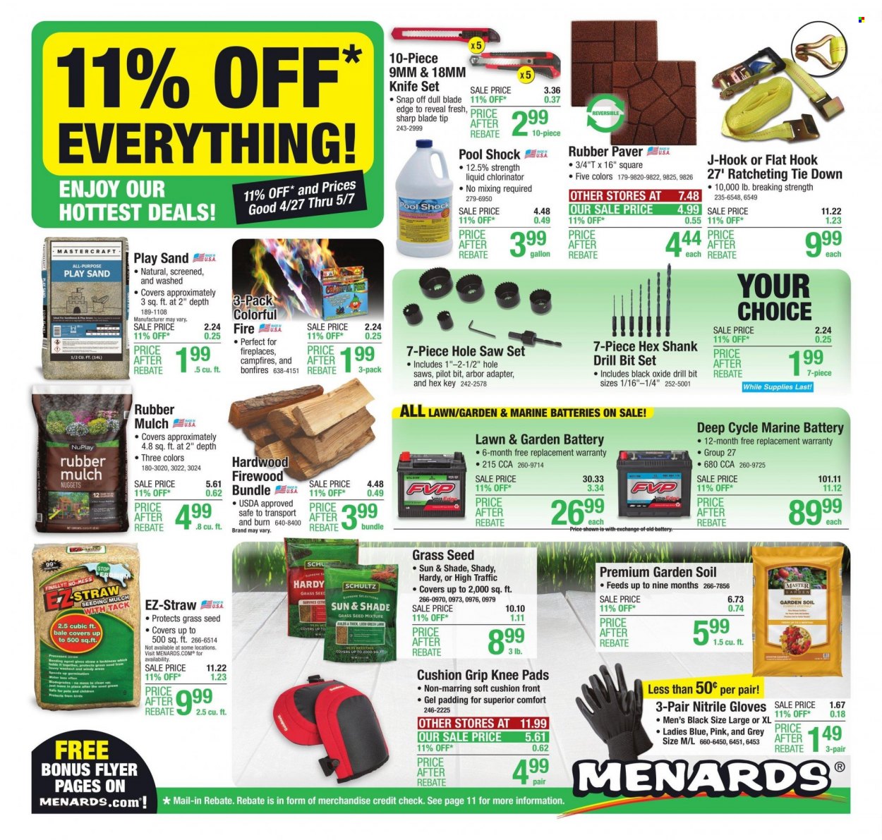 Menards ad - 04/27/2023 - 05/07/2023. Page 1