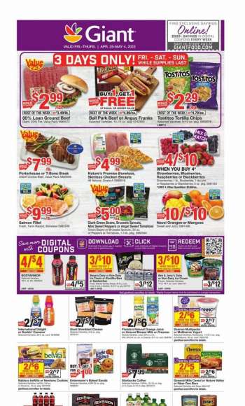 Giant Food Flyer - 04/28/2023 - 05/04/2023.