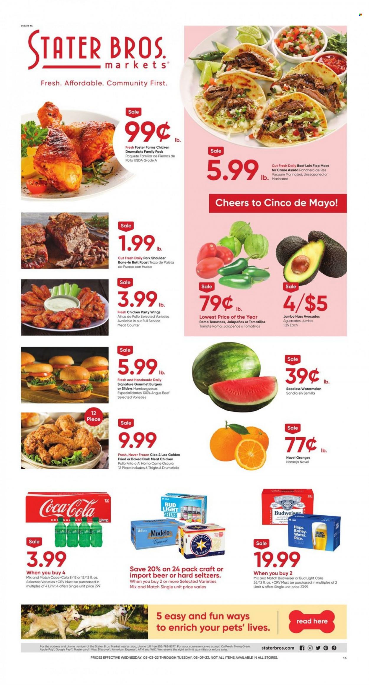 Stater Bros. ad - 05/03/2023 - 05/09/2023. Page 1