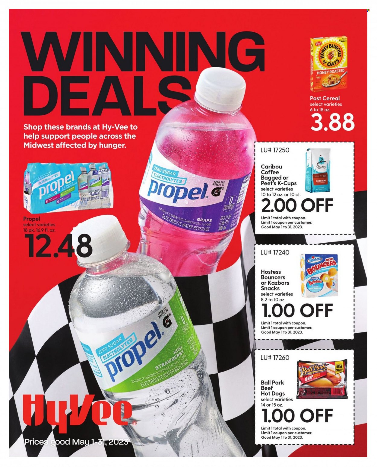 Hy-Vee ad - 05/01/2023 - 05/31/2023. Page 1