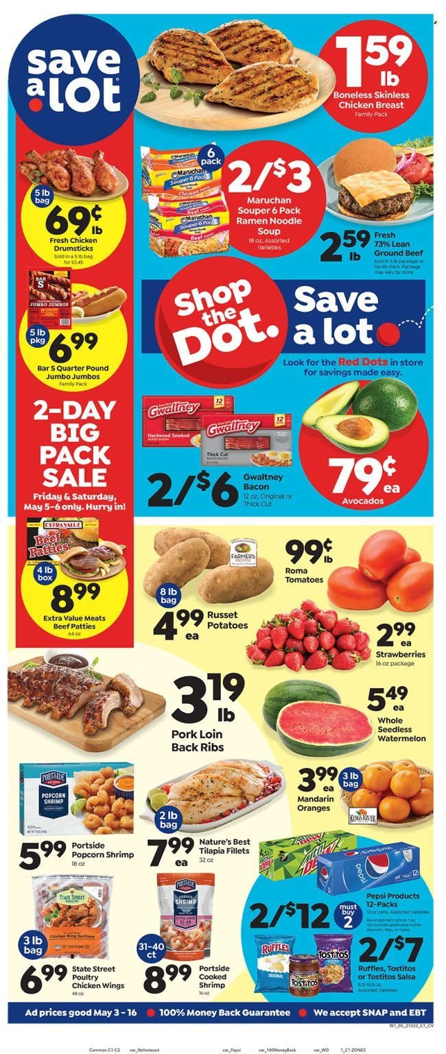 Save a Lot ad - 05/03/2023 - 05/16/2023. Page 1