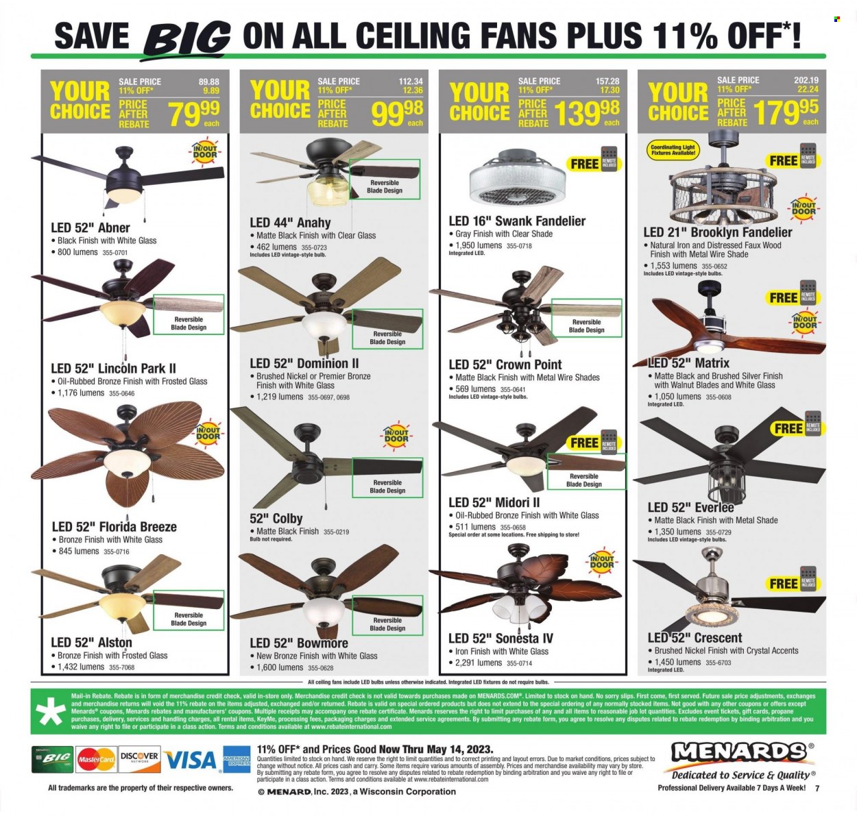 Menards ad - 05/04/2023 - 05/14/2023. Page 15