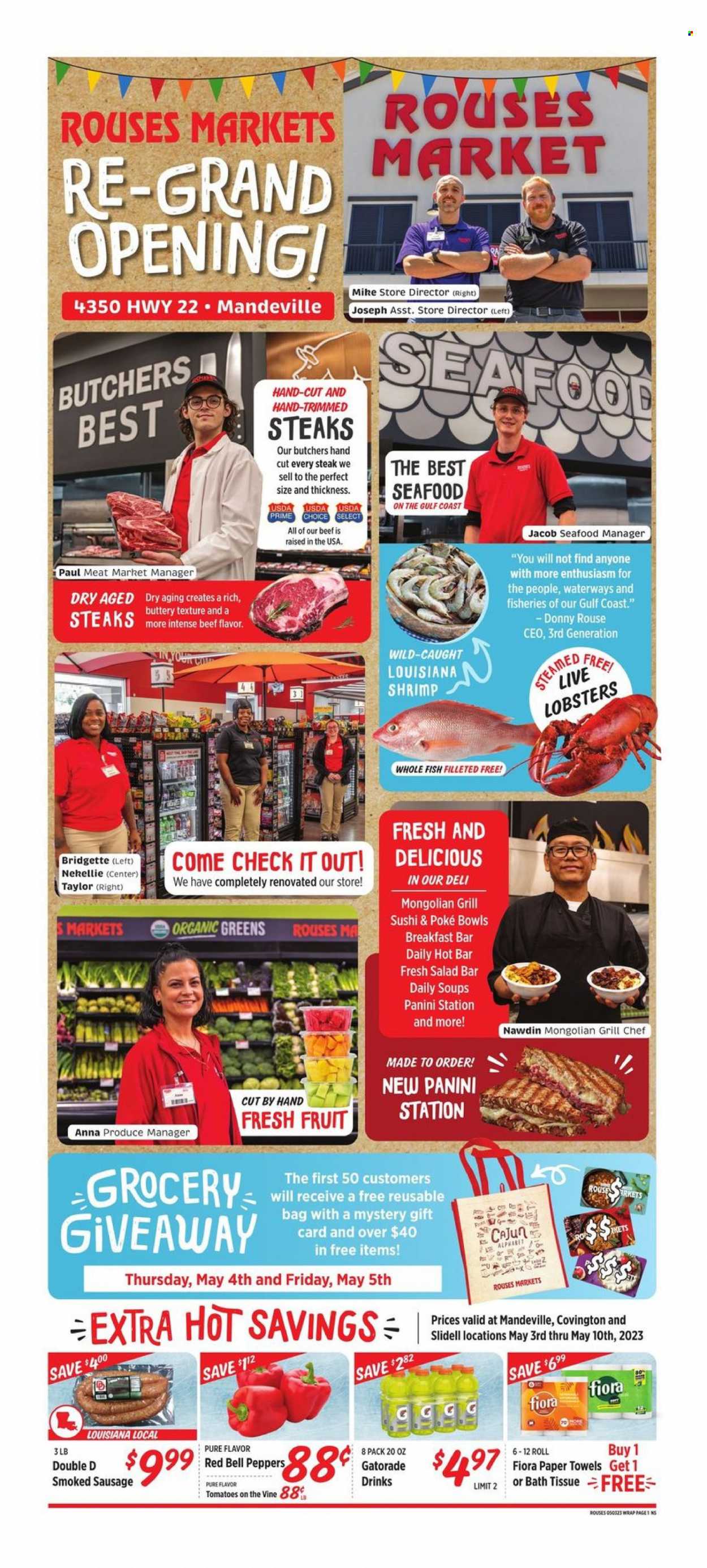 Rouses Markets ad - 05/03/2023 - 05/10/2023. Page 1