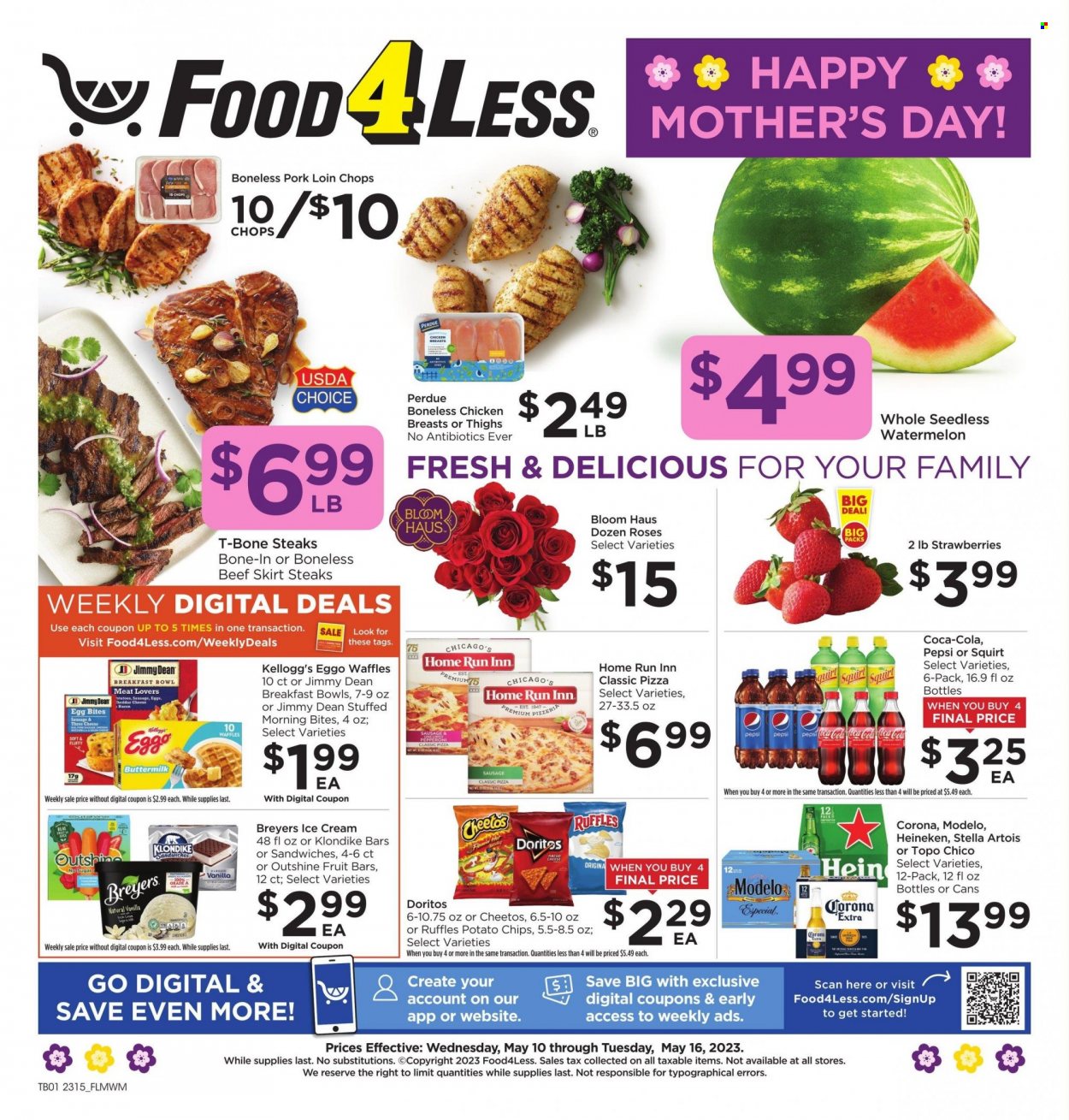 Food 4 Less ad - 05/10/2023 - 05/16/2023. Page 1