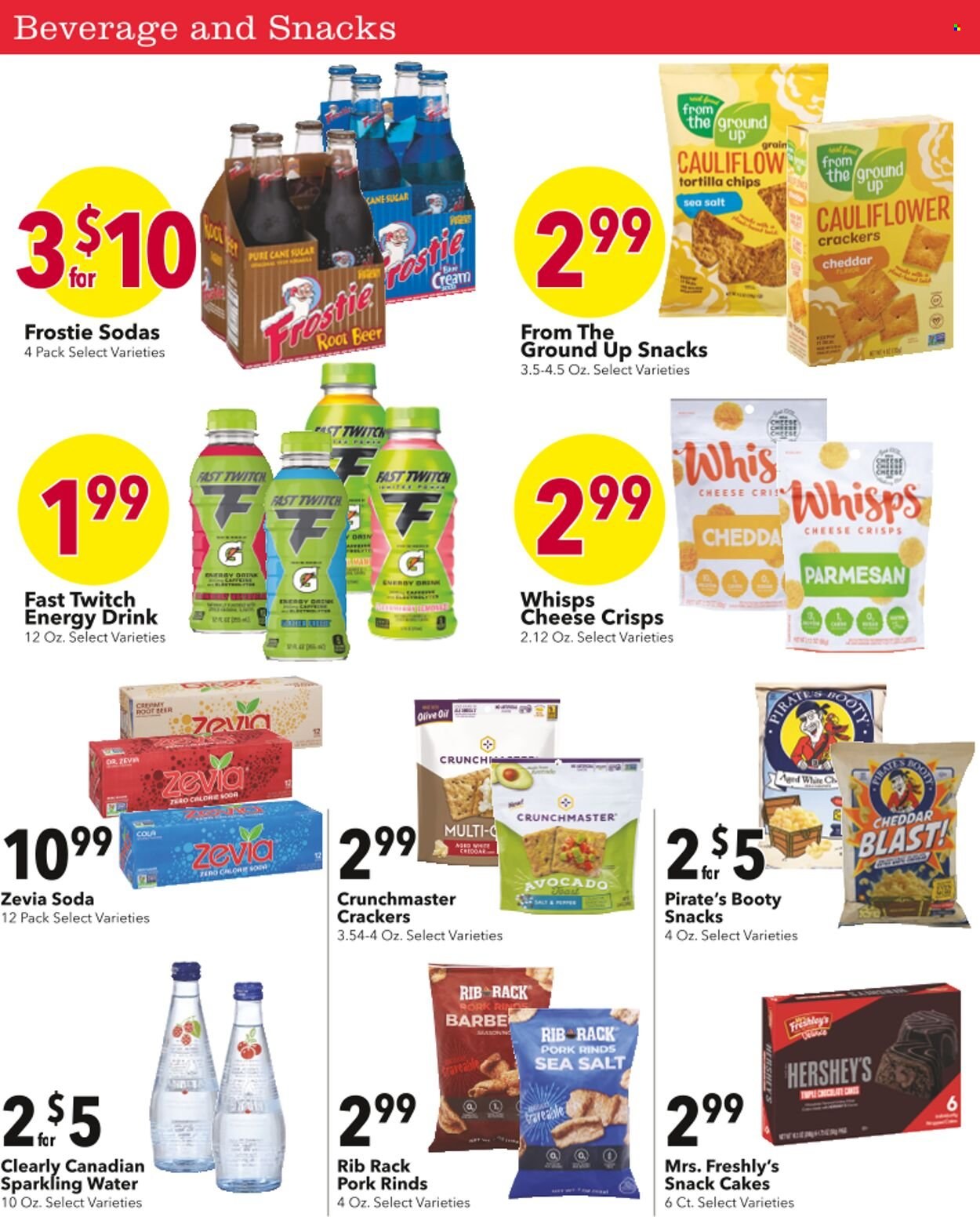 thumbnail - Coborn's Flyer - 05/07/2023 - 06/03/2023 - Sales products - cake, avocado, parmesan, cheese, Hershey's, crackers, tortilla chips, chips, olive oil, oil, energy drink, soda, sparkling water, water, alcohol, beer, Rin. Page 2.