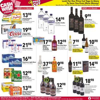 Cash Wise Liquor Only Ad