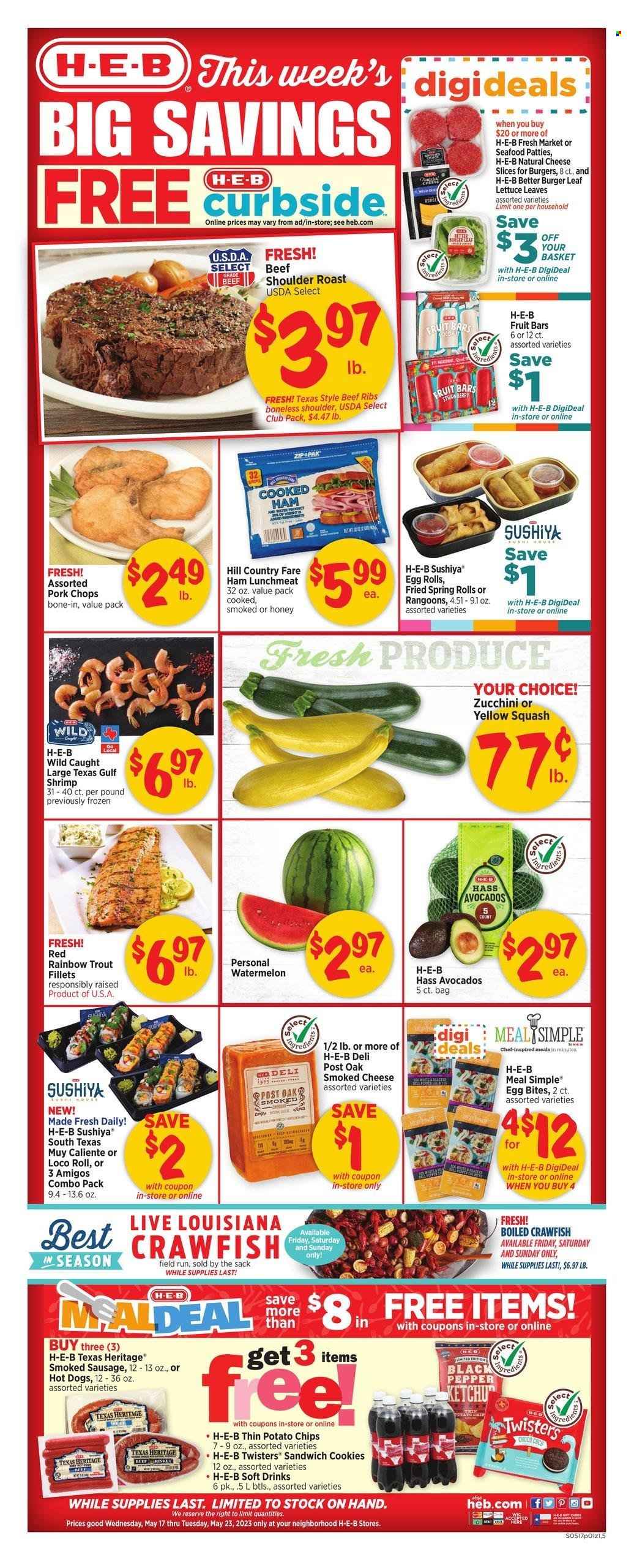 H-E-B ad - 05/17/2023 - 05/23/2023. Page 1