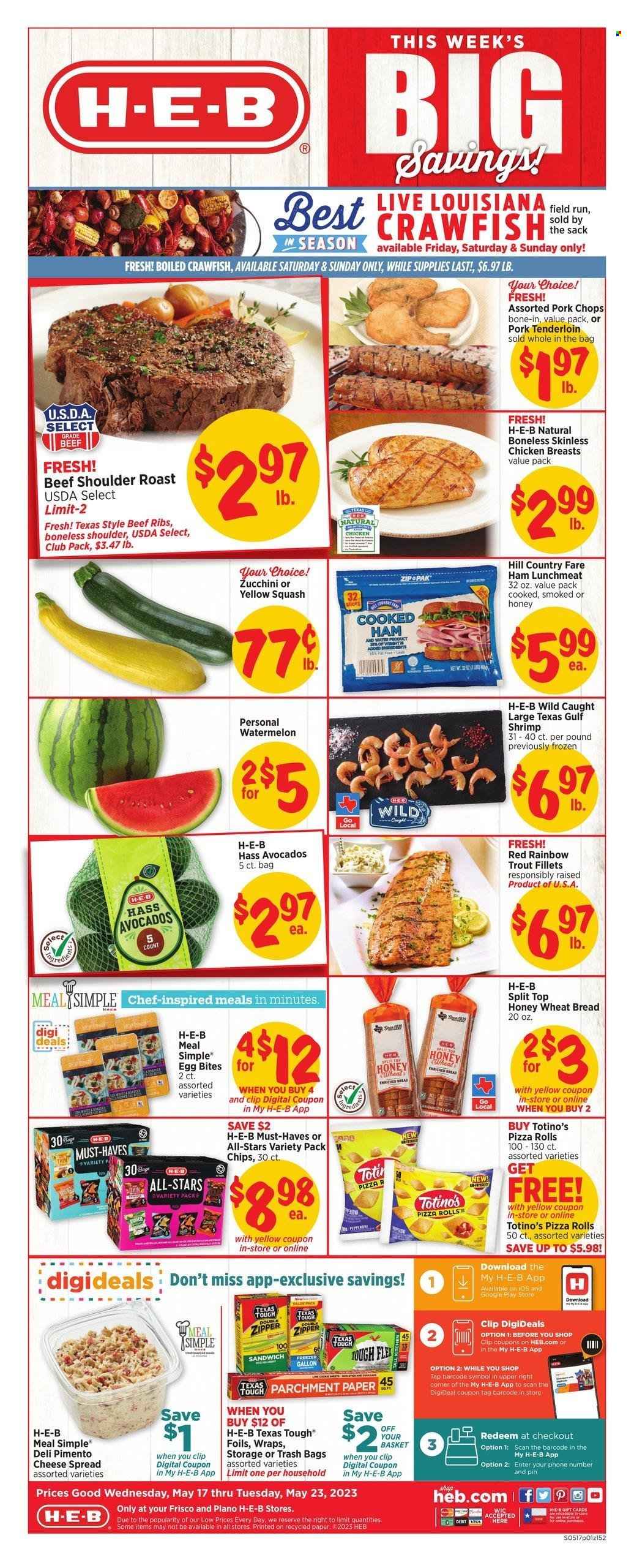 H-E-B ad - 05/17/2023 - 05/23/2023. Page 1