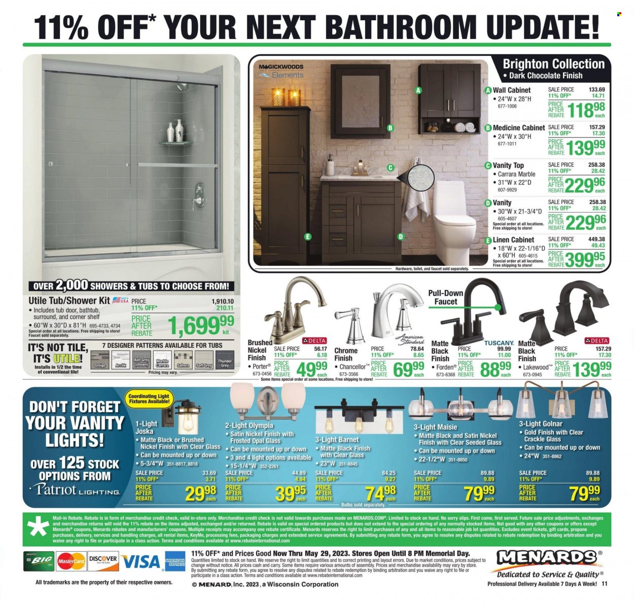 Menards ad - 05/17/2023 - 05/29/2023. Page 22