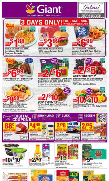 Giant Food Flyer - 05/19/2023 - 05/25/2023.
