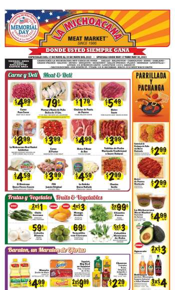 La Michoacana Meat Market Ad