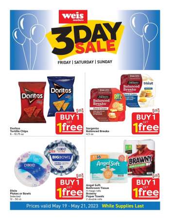 Weis Ad - Three day Saly Flyer