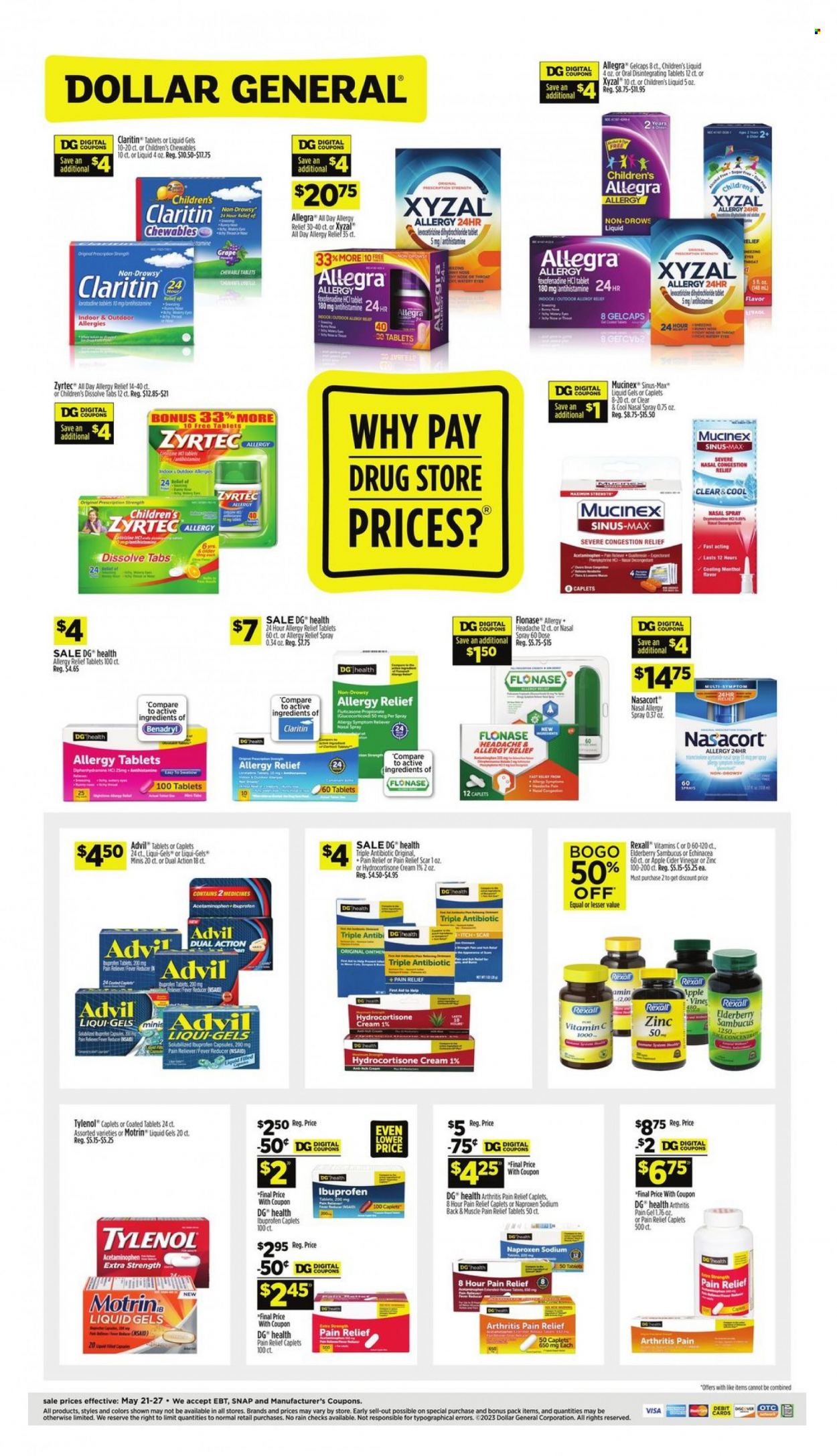Dollar General ad - 05/21/2023 - 05/27/2023. Page 1