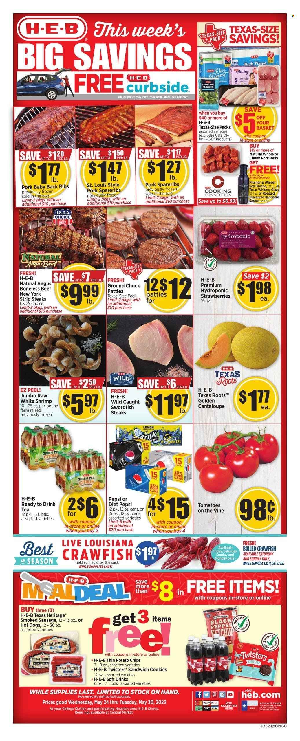H-E-B ad - 05/24/2023 - 05/30/2023. Page 1
