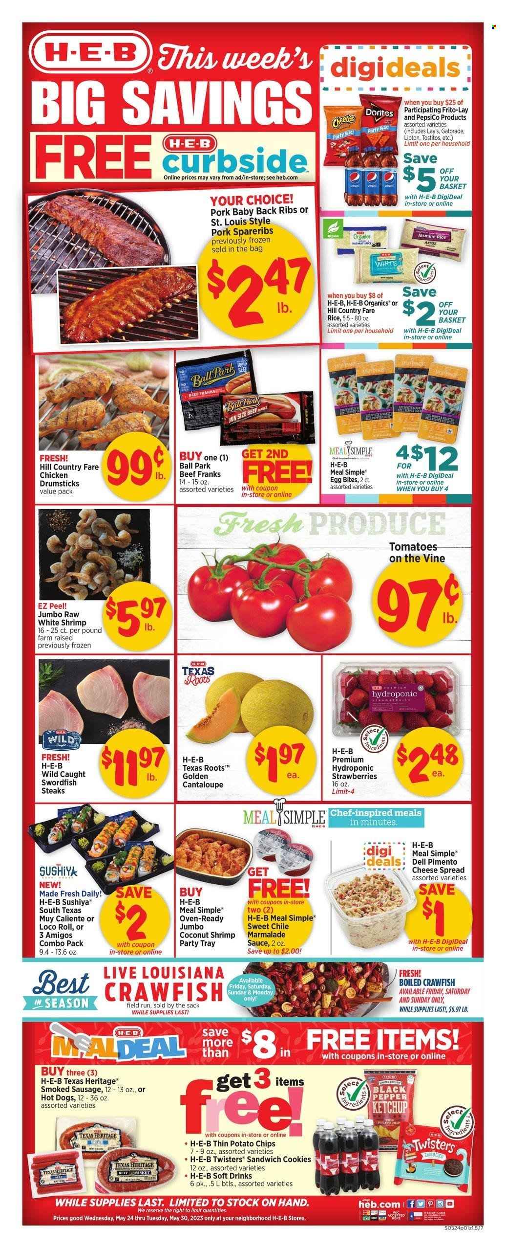 H-E-B ad - 05/24/2023 - 05/30/2023. Page 1