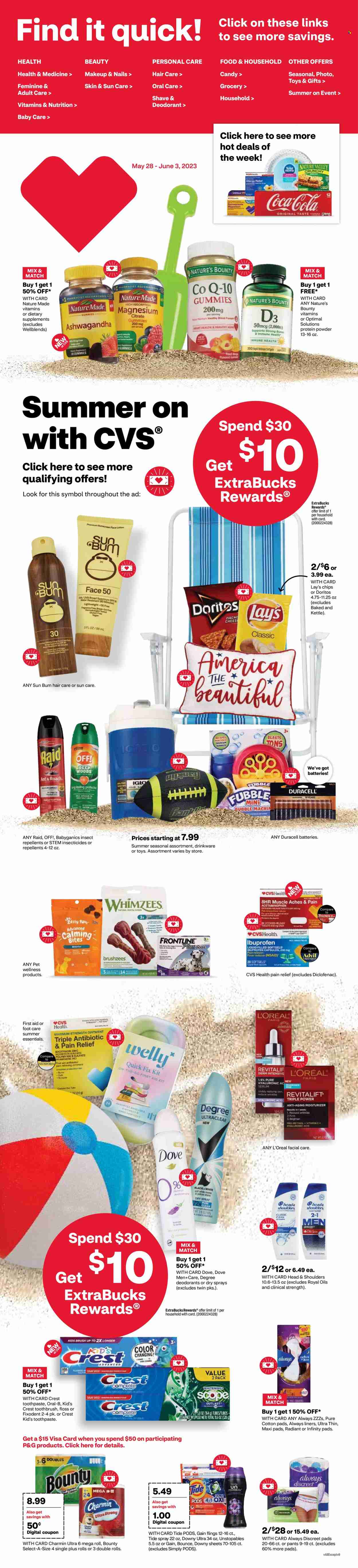 CVS Pharmacy ad - 05/28/2023 - 06/03/2023. Page 1