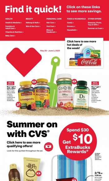CVS Pharmacy Flyer - May 28, 2023 - June 03, 2023.