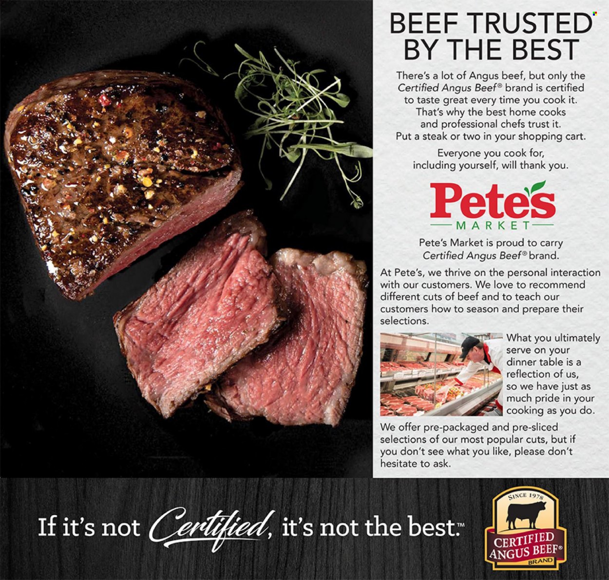 thumbnail - Pete's Fresh Market Flyer - 05/31/2023 - 06/06/2023 - Sales products - beef meat, steak. Page 4.