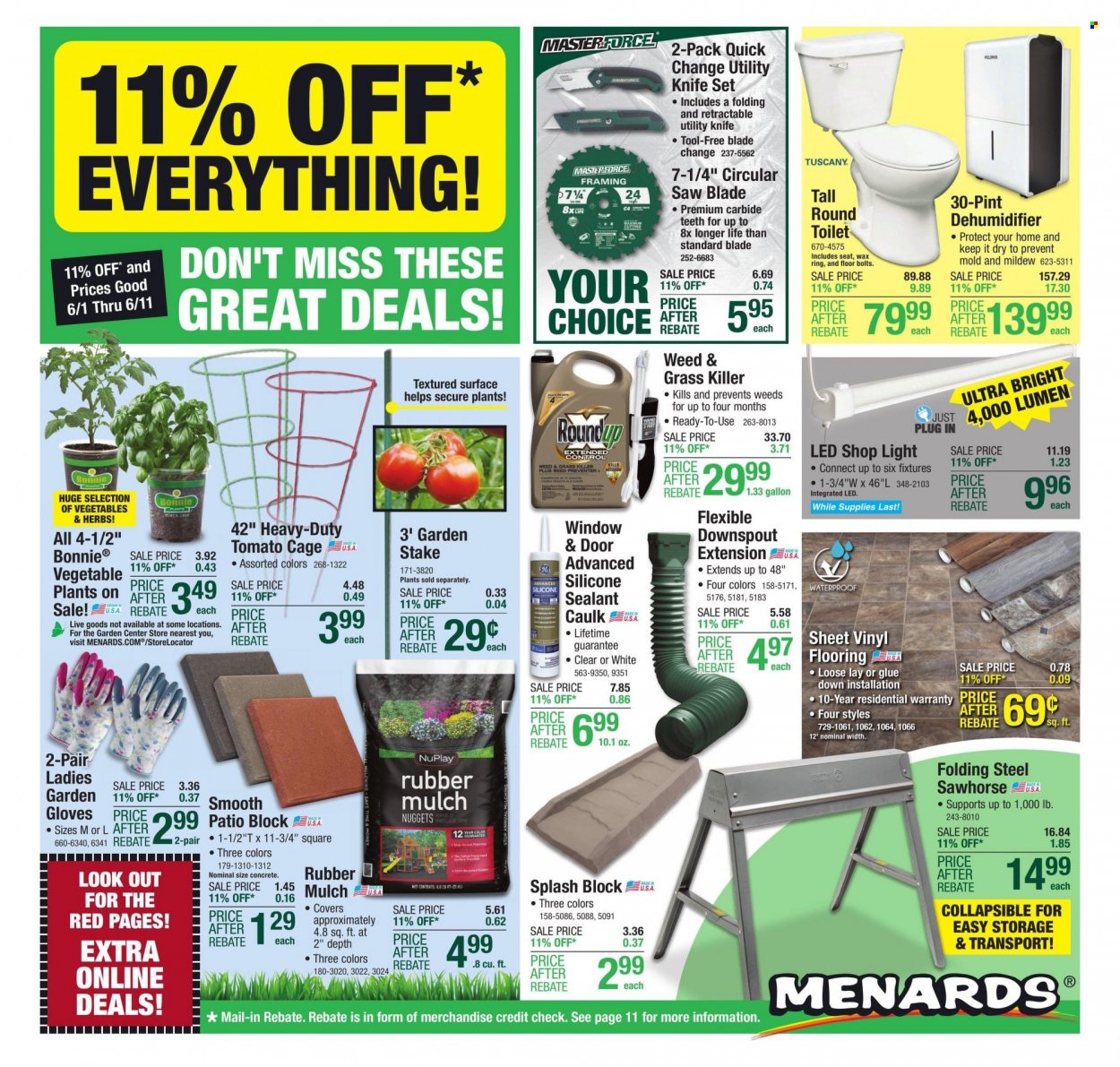 Menards ad - 05/31/2023 - 06/11/2023. Page 1