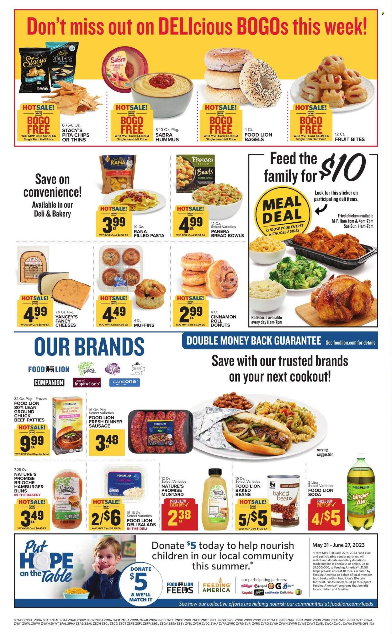 thumbnail - Food Lion Flyer - 05/31/2023 - 06/06/2023 - Sales products - salmon, salmon fillet, tilapia, tuna, shrimps, pizza, meatballs, Perdue®, Lunchables, ham, Oscar Mayer, frankfurters, lunch meat, chicken wings, chicken breasts, chicken, beef meat, beef ribs, ground beef, steak, ribs, pork chops, pork loin, pork meat, pork ribs, pork back ribs. Page 3.