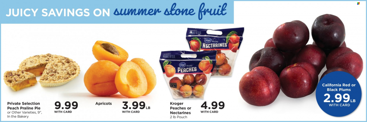 thumbnail - QFC Flyer - 06/07/2023 - 06/13/2023 - Sales products - pie, plums, apricots, peaches, nectarines, black plums. Page 6.