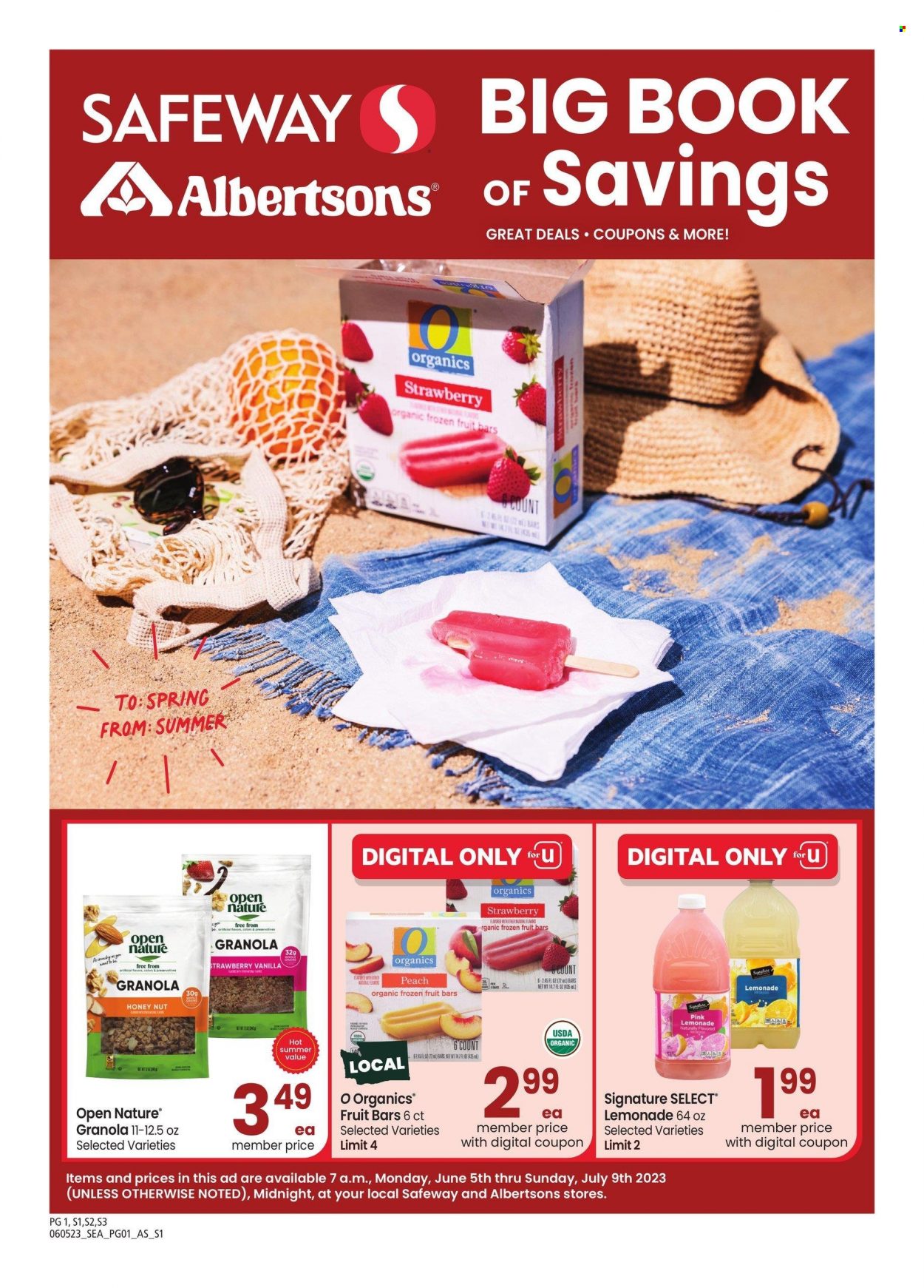 Safeway ad - 06/05/2023 - 07/09/2023. Page 1