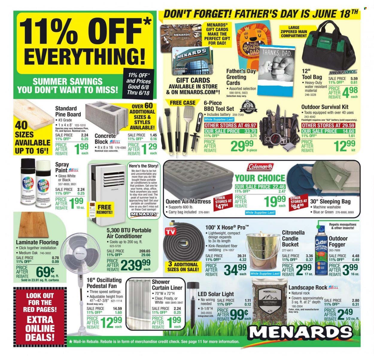 Menards ad - 06/08/2023 - 06/18/2023. Page 1
