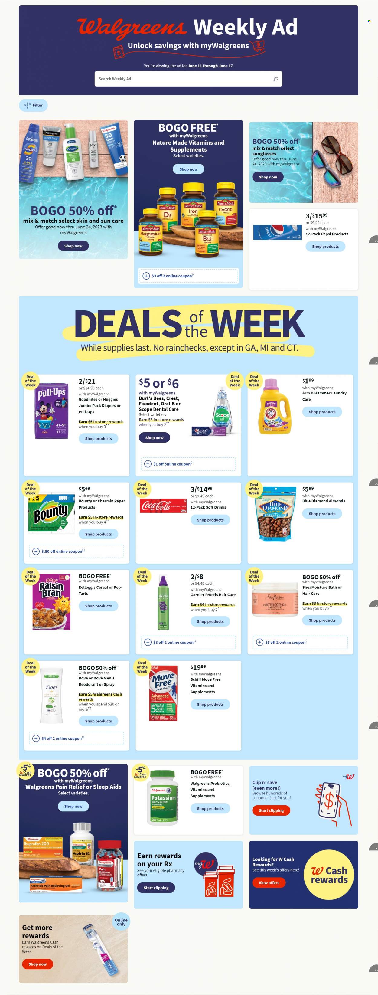 Walgreens ad - 06/11/2023 - 06/17/2023. Page 1