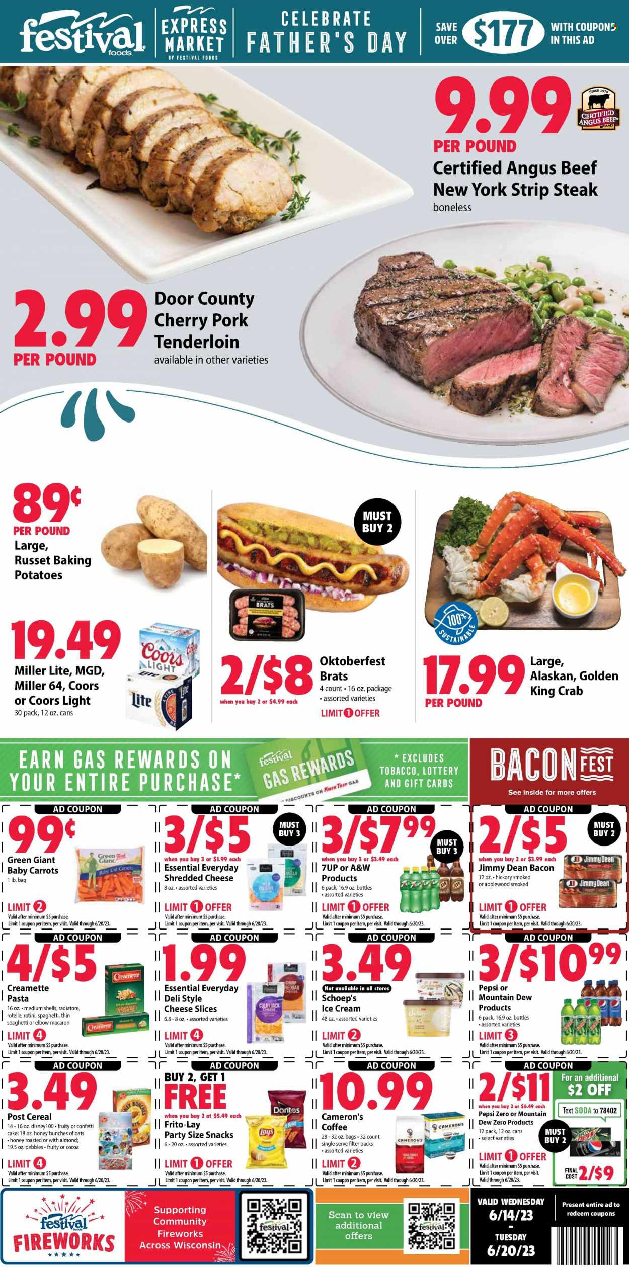 Festival Foods ad - 06/14/2023 - 06/20/2023. Page 1
