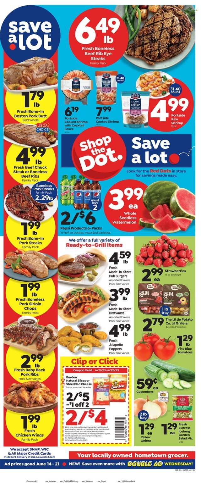Save a Lot ad - 06/14/2023 - 06/21/2023. Page 1