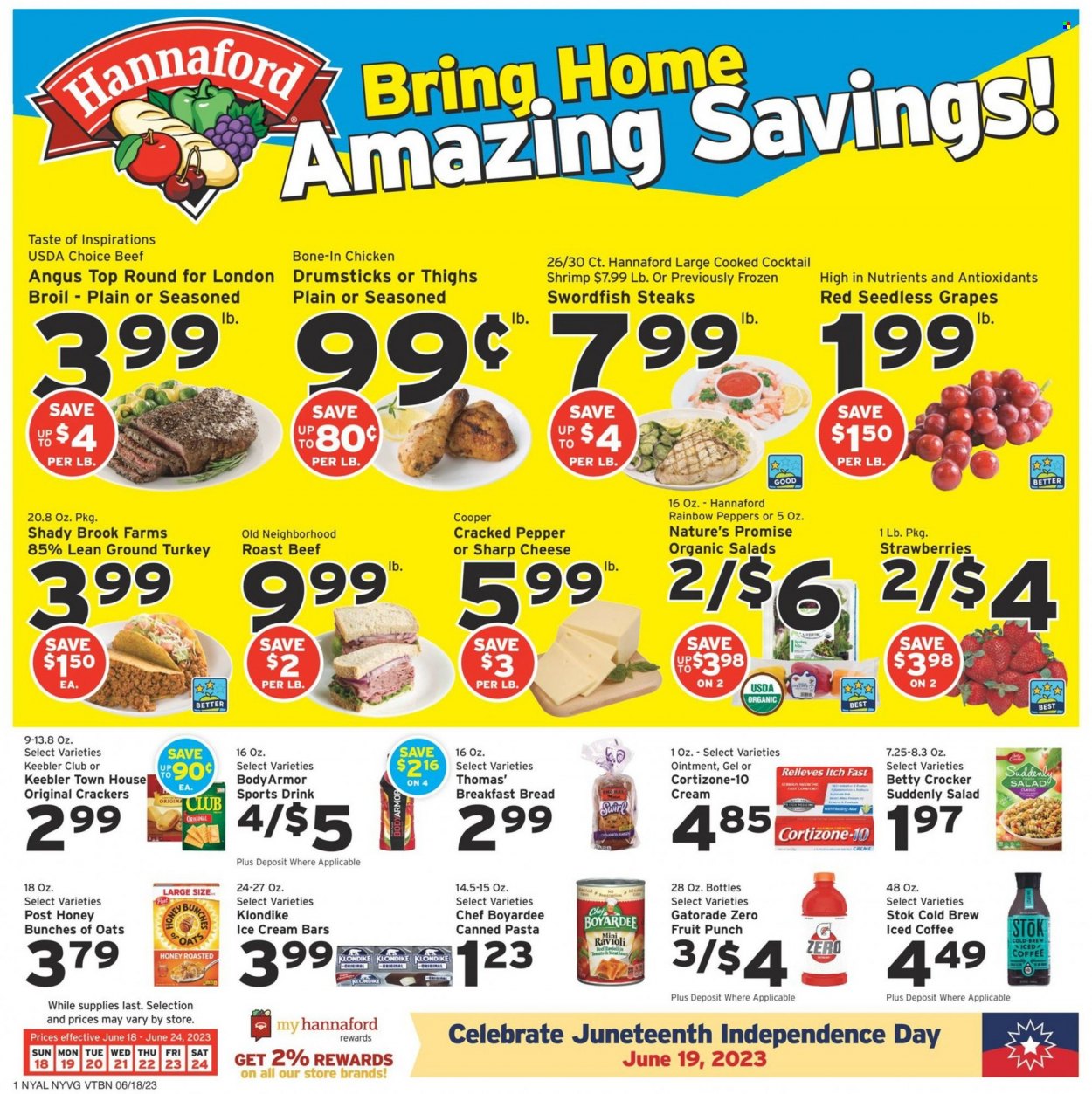 Hannaford ad - 06/18/2023 - 06/24/2023. Page 1
