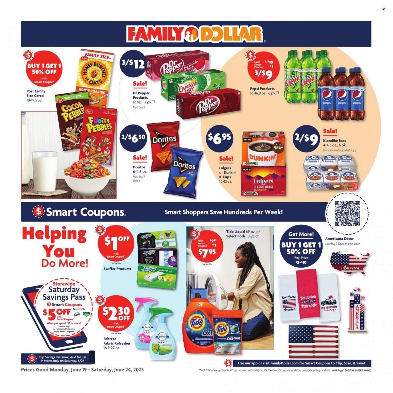 Family Dollar ad - 06/19/2023 - 06/24/2023. Page 1