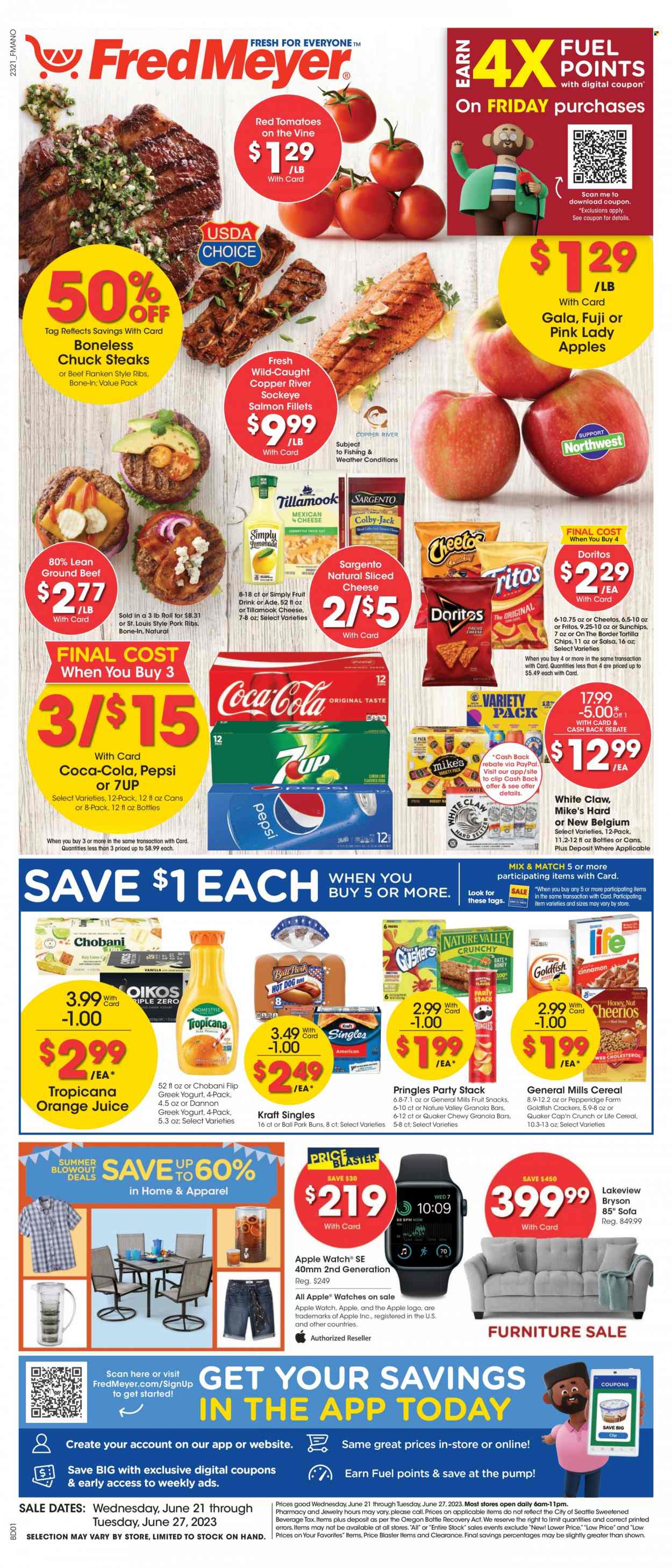 Fred Meyer ad - 06/21/2023 - 06/27/2023. Page 1