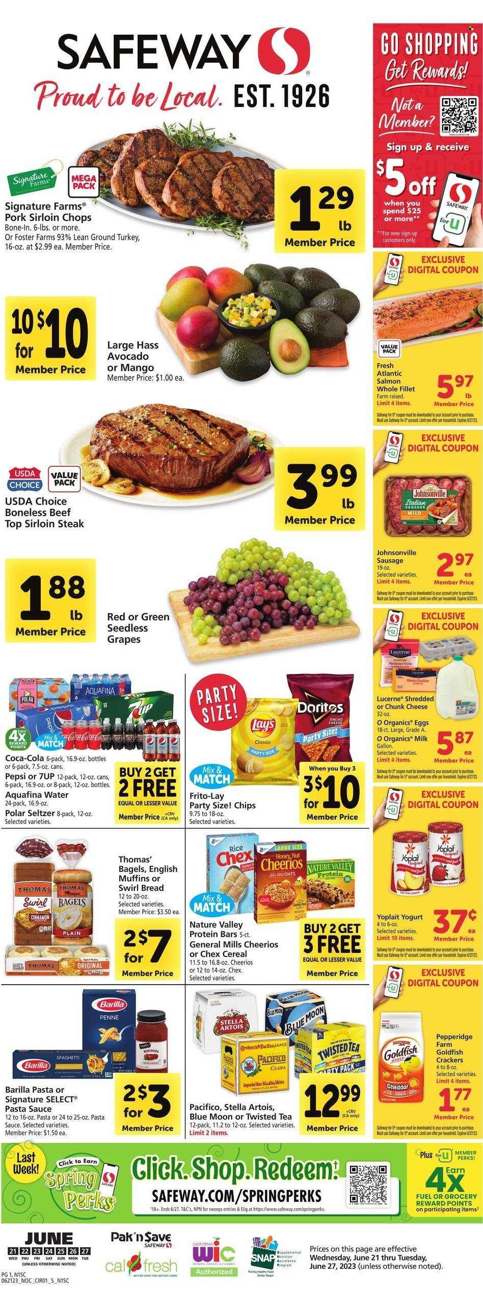 Safeway ad - 06/21/2023 - 06/27/2023. Page 1